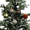 5 Pack 2.2" Gingerbread Forest Brown, Green & Gold Shatterproof Ball Ornaments by Ashland®